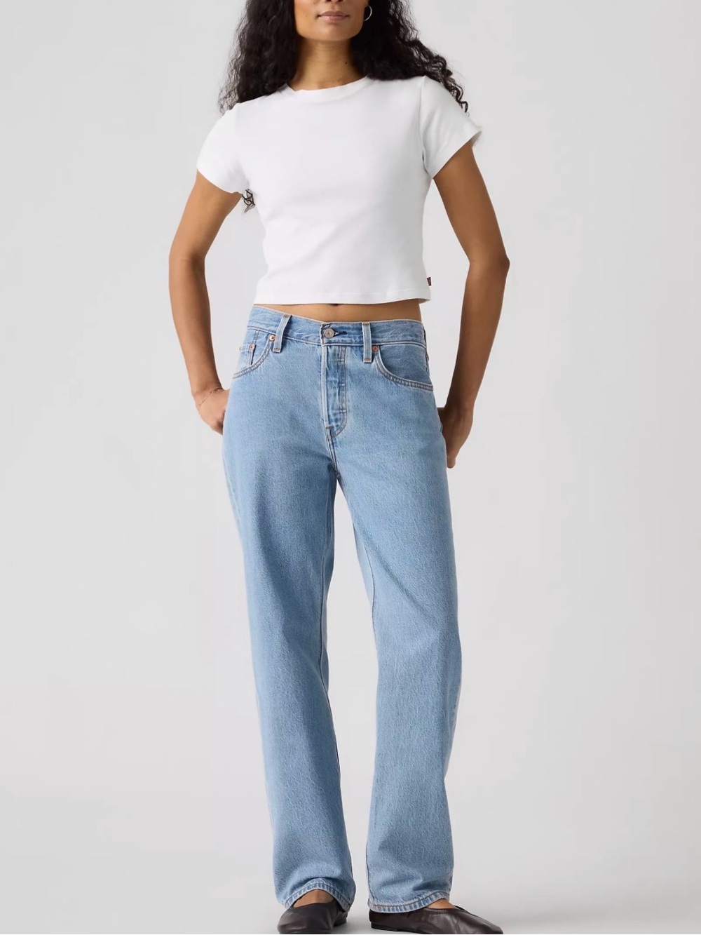 Levi's 501 Straight-Leg High-Rise Jeans 27w 28L